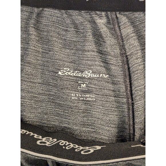 Eddie Bauer Sweatpants Medium Men's Gray Lounge Fleece Activewear Poly Blend - Picture 3 of 11